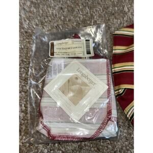 Longaberger 2006 Christmas Natures Garland Basket Holiday Stripe Liner 23363166